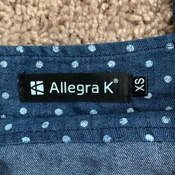 Allegra K (XS) Overalls Dress Polka Dot - Picture 4 of 6